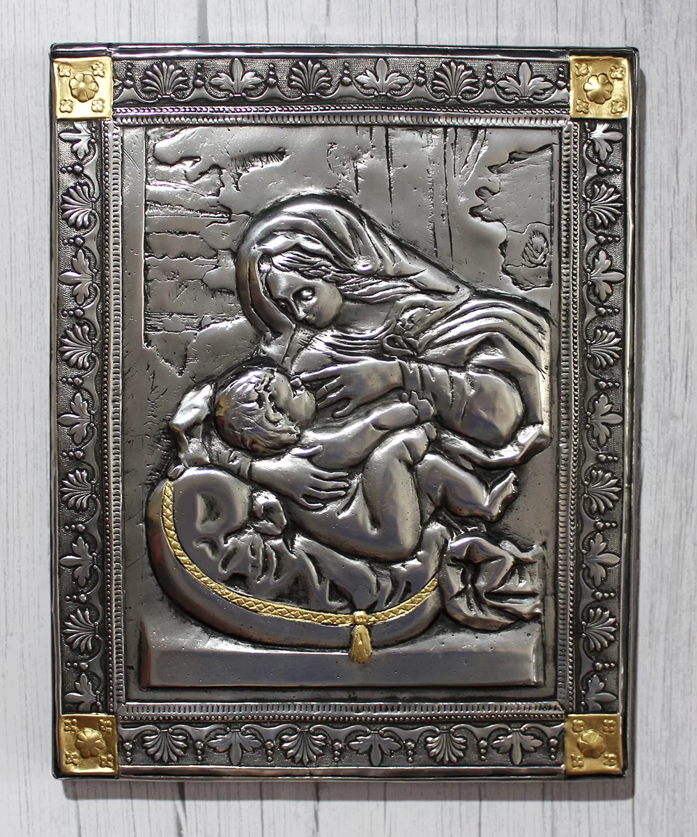 Ikona Matka Boska Karmiąca 24,5x31