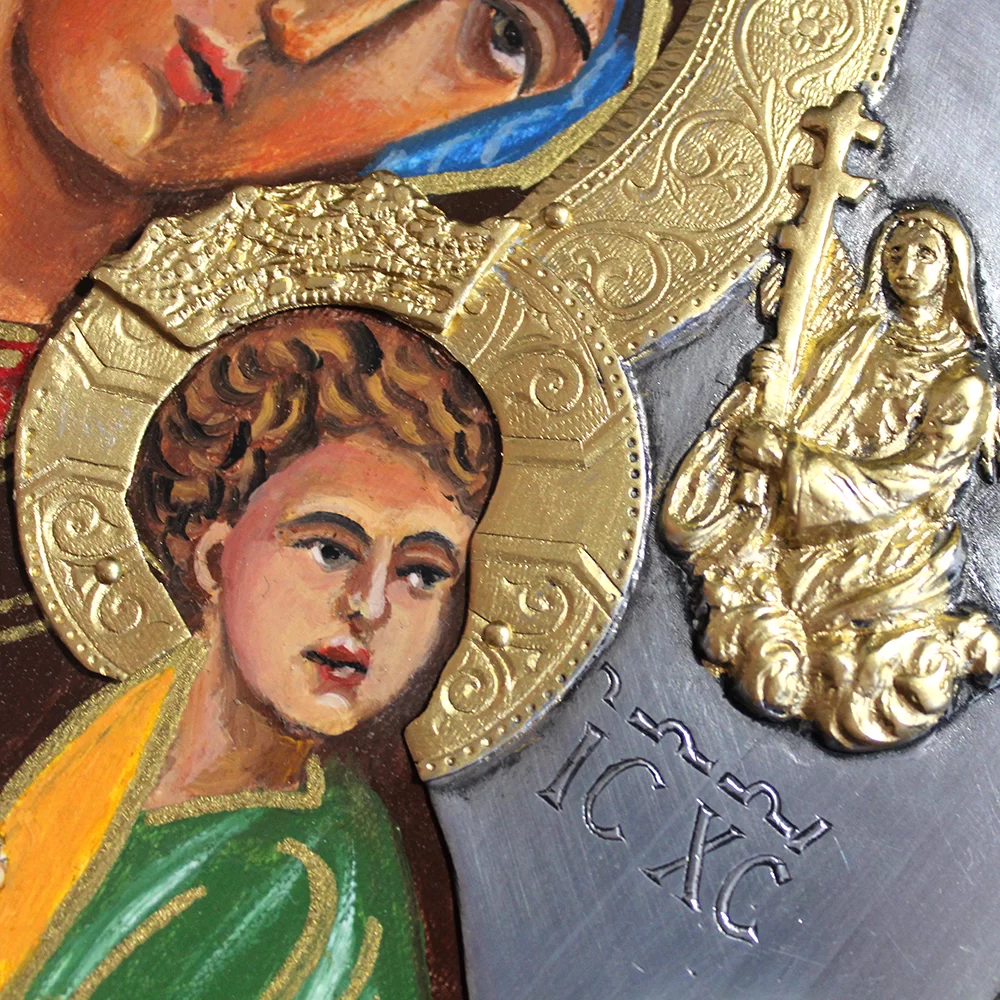Ikona malowana Matka Boska Nieustającej Pomocy 26,5x31 