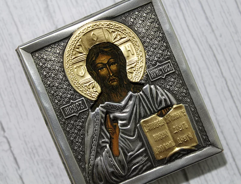 Mini ikona Jezus Chrystus Pantokrator 6x7