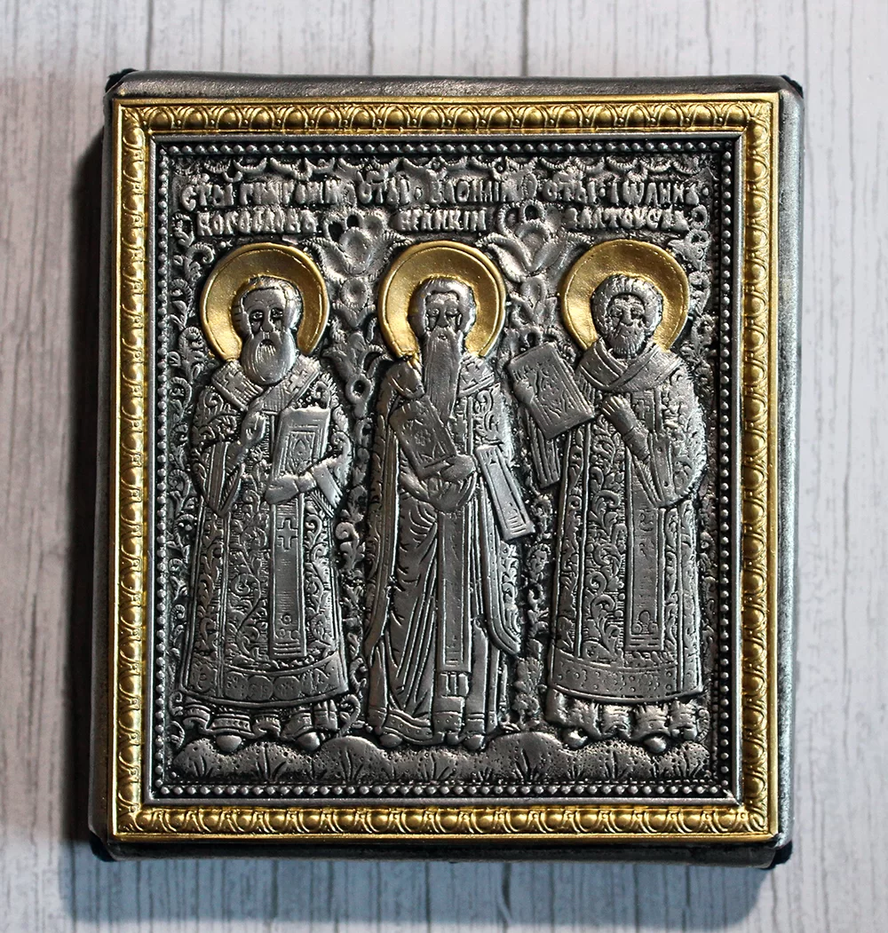 Ikona Trzech świętych Hierarchów 12x13