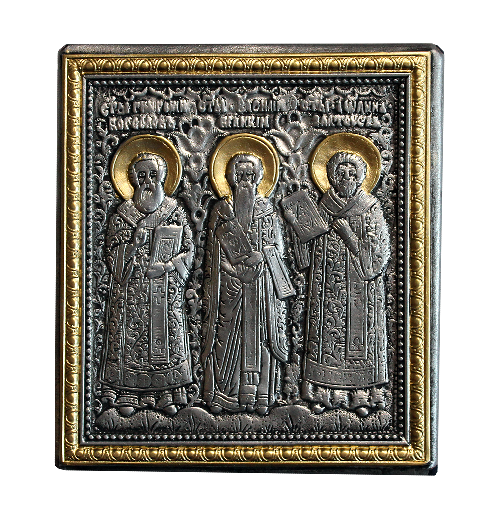 Ikona Trzech świętych Hierarchów 12x13