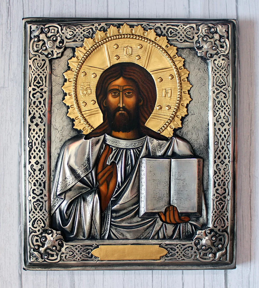 Ikona Chrystus Pantokrator 25x29,5