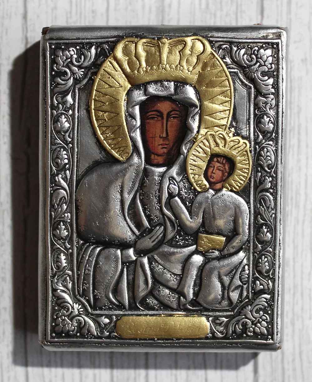 Mini ikona Matka Boska Częstochowska 6,5x8,5