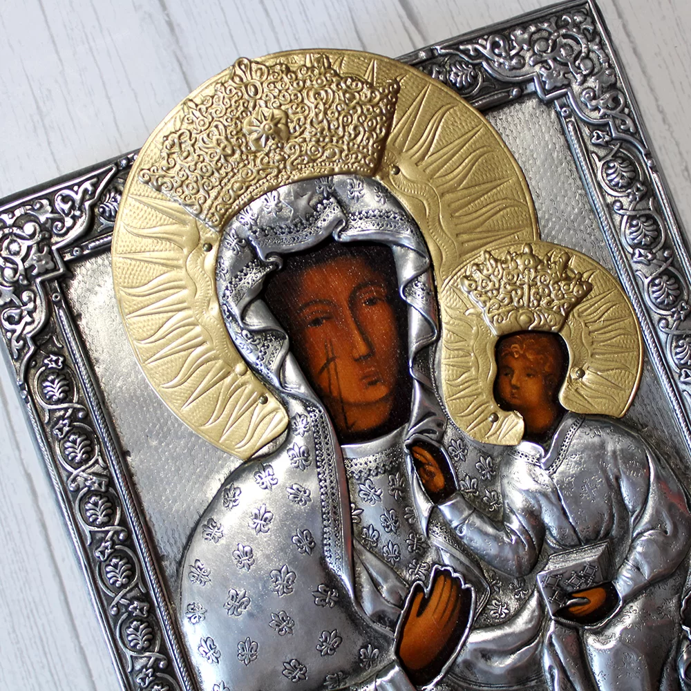 Ikona Matka Boska Częstochowska 16,5x20