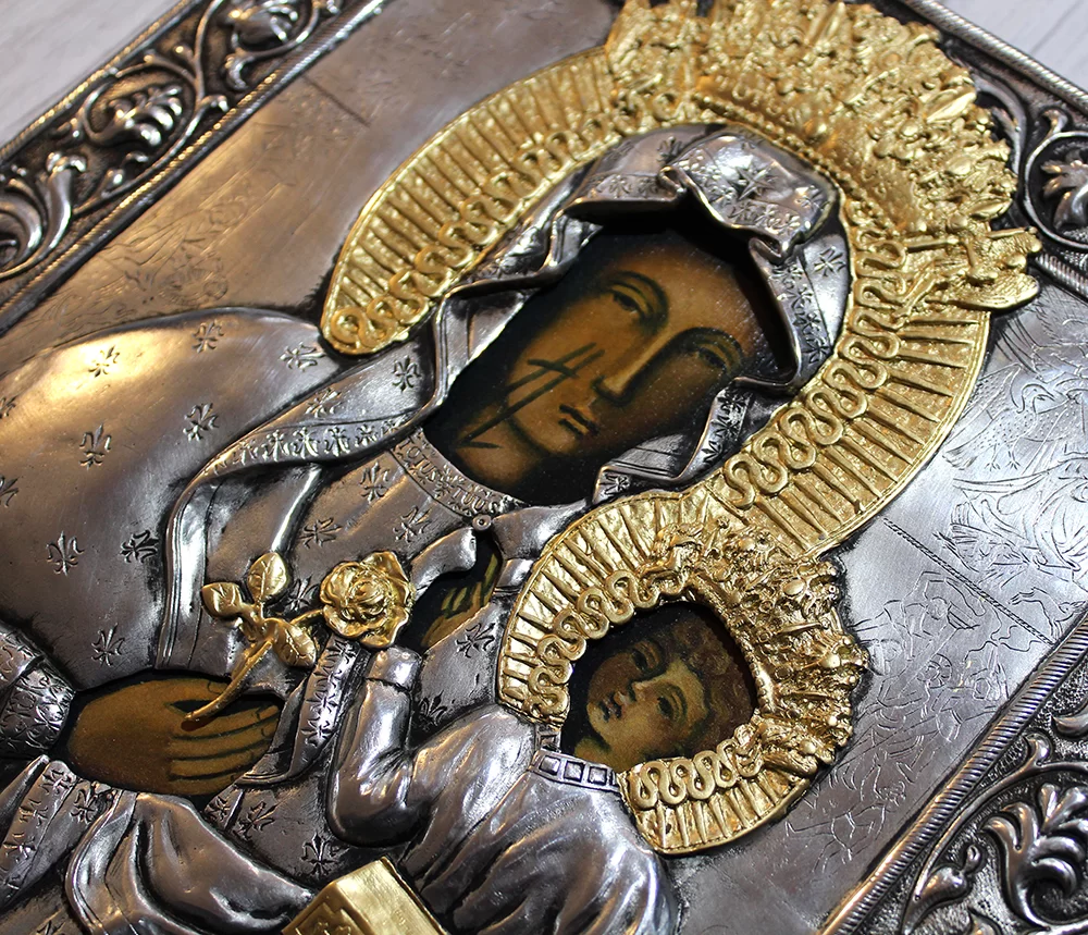 Ikona Matka Boska Częstochowska 26,5x31 