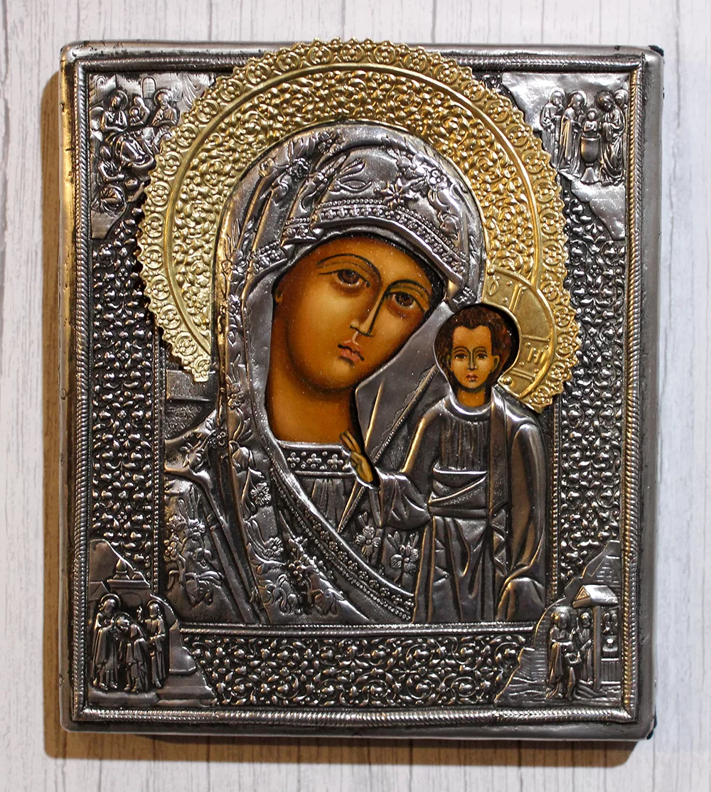 Ikona Matka Boska Kazańska 17,5x20