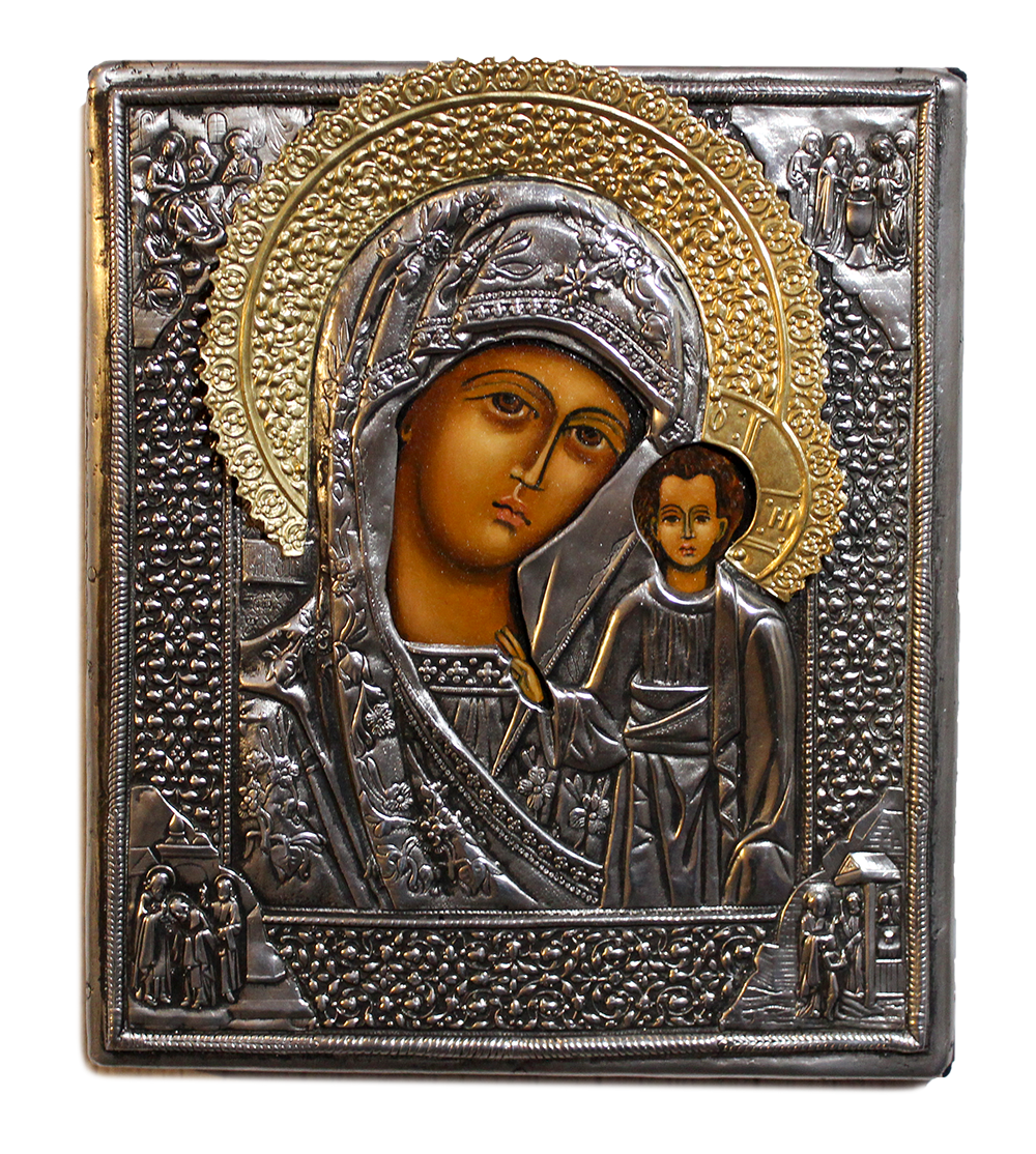 Ikona Matka Boska Kazańska 17,5x20