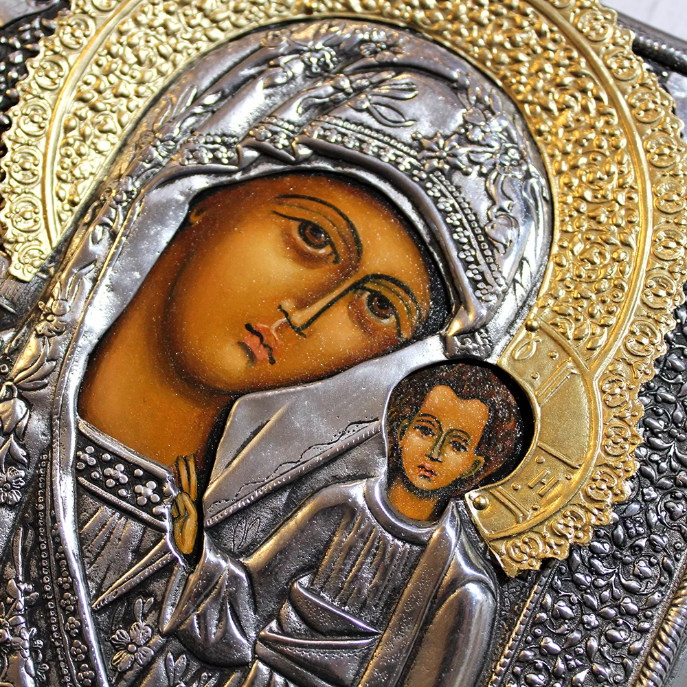 Ikona Matka Boska Kazańska 17,5x20