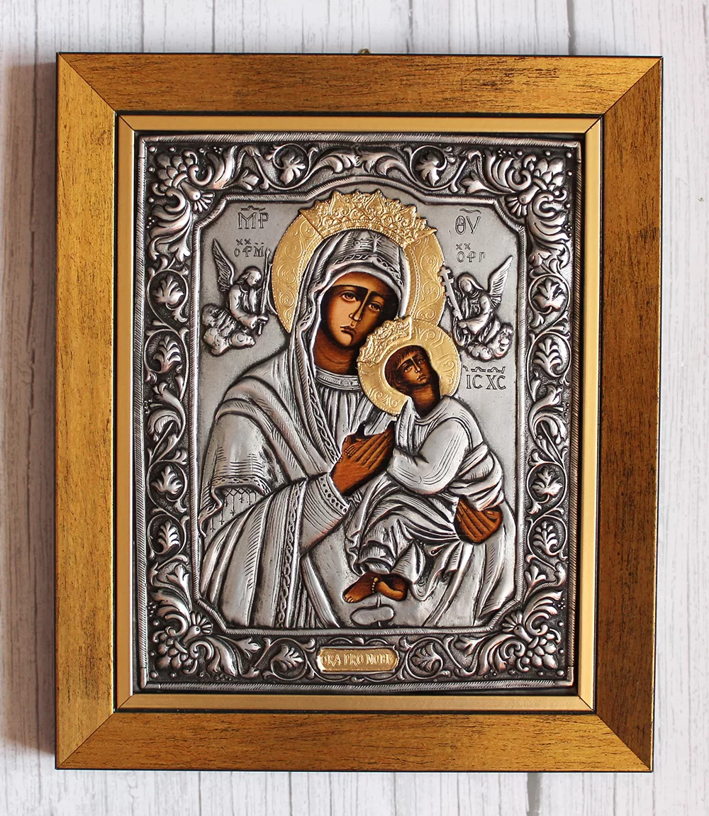 Ikona Matka Boska Nieustającej Pomocy 21,5 x 26 w ramce