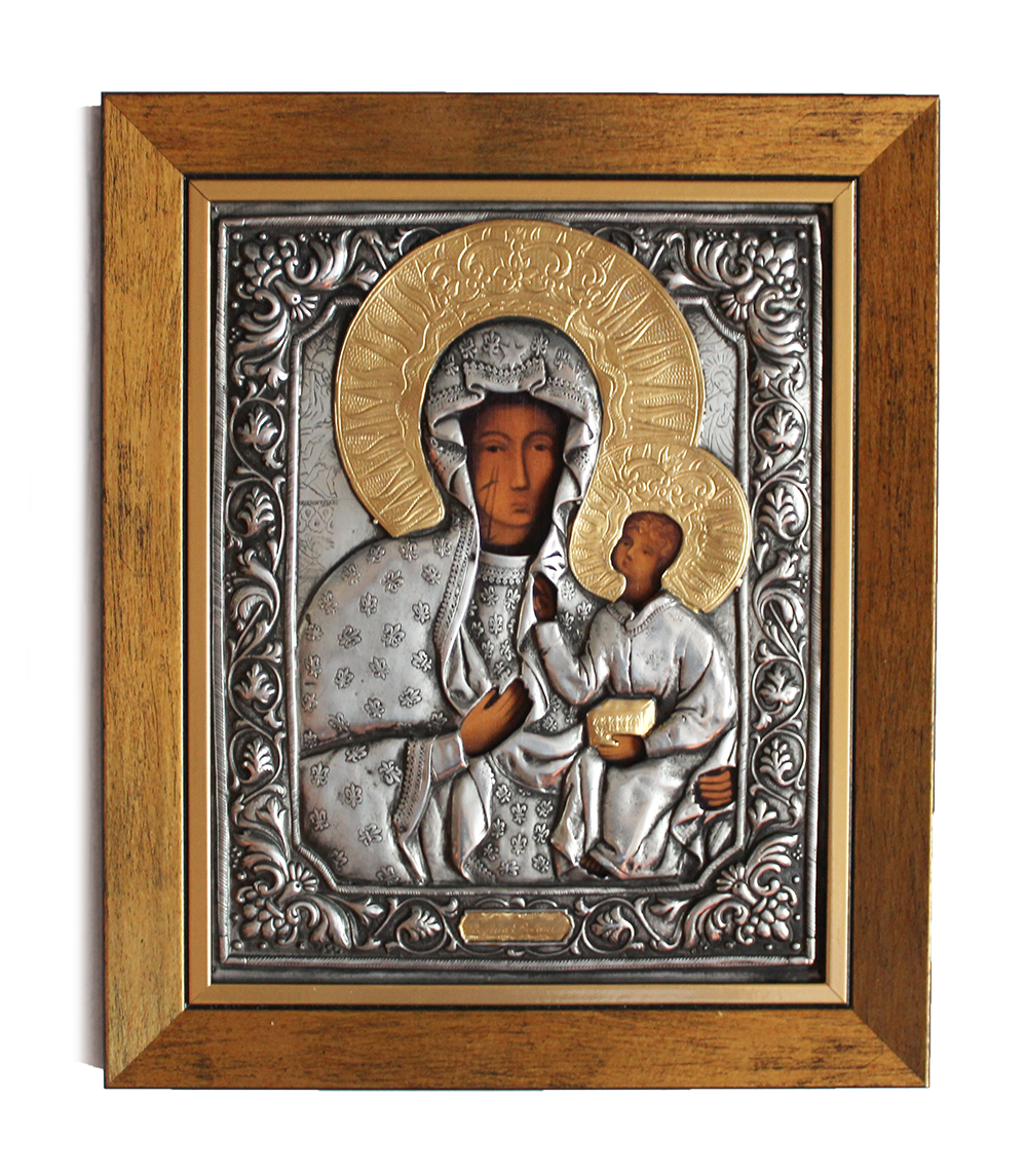 Ikona w ramce Matka Boska Częstochowska 21,5x26