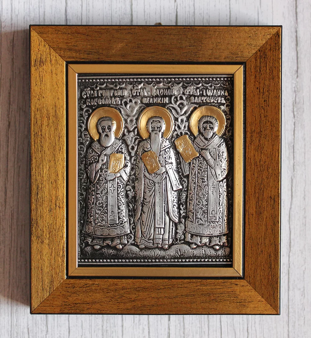 Ikona w ramce Trzech Hierarchów 14,5x17