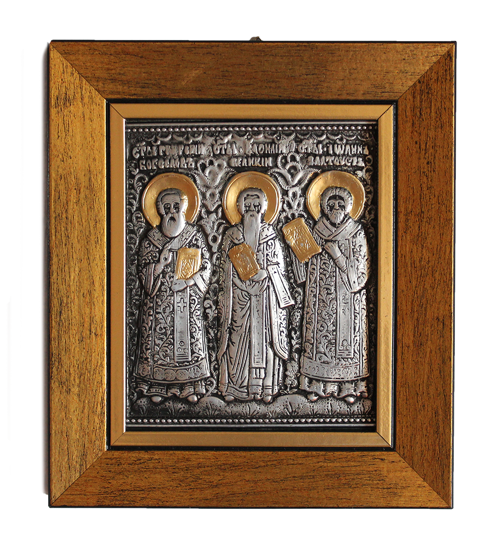 Ikona w ramce Trzech Hierarchów 14,5x17