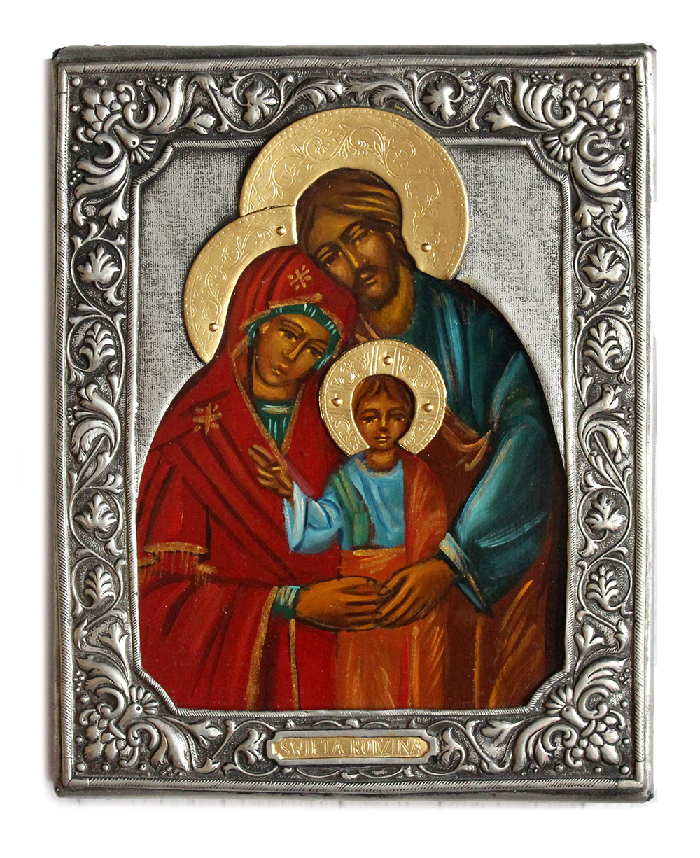 Ikona malowana Święta Rodzina 16x20