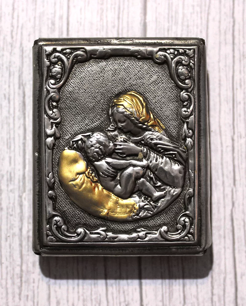 Mini -ikona Matka Boska Karmiąca 5,5x7