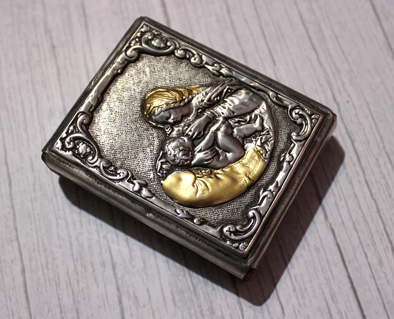 Mini -ikona Matka Boska Karmiąca 5,5x7