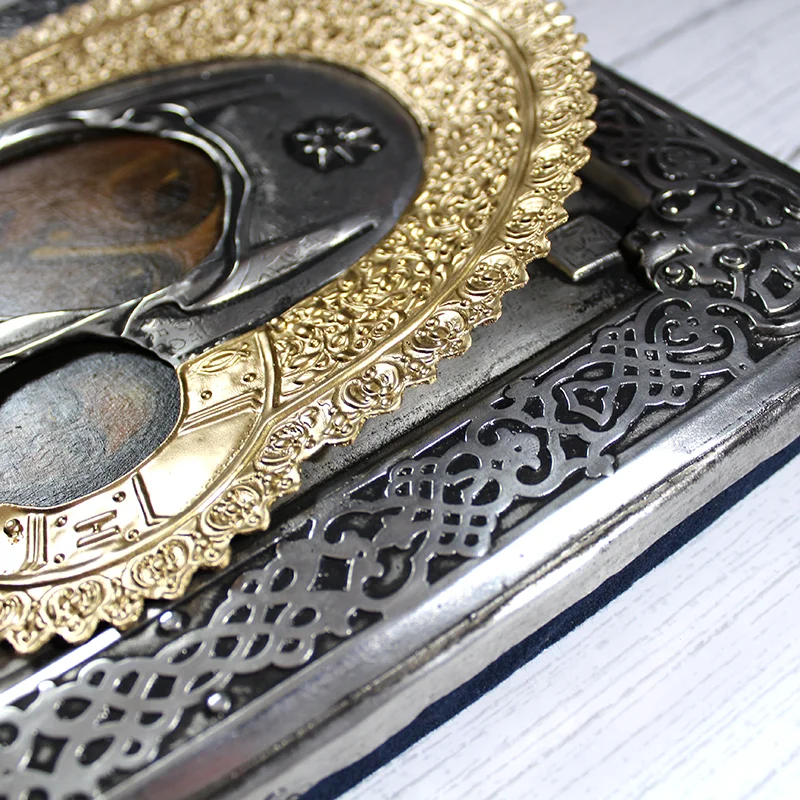 Ikona malowana Matka Boska Kazańska 25x29,5