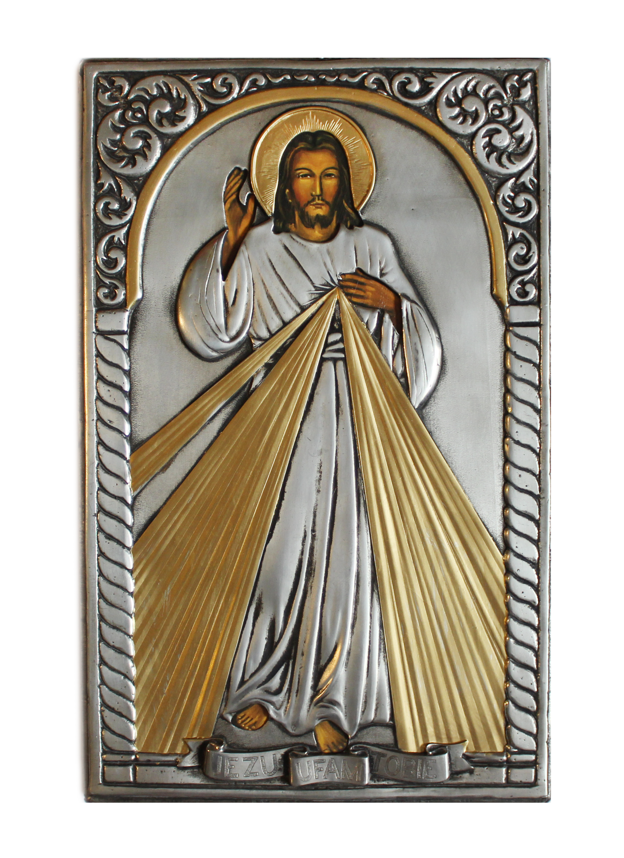 Ikona malowana Jezu Ufam Tobie 21x33