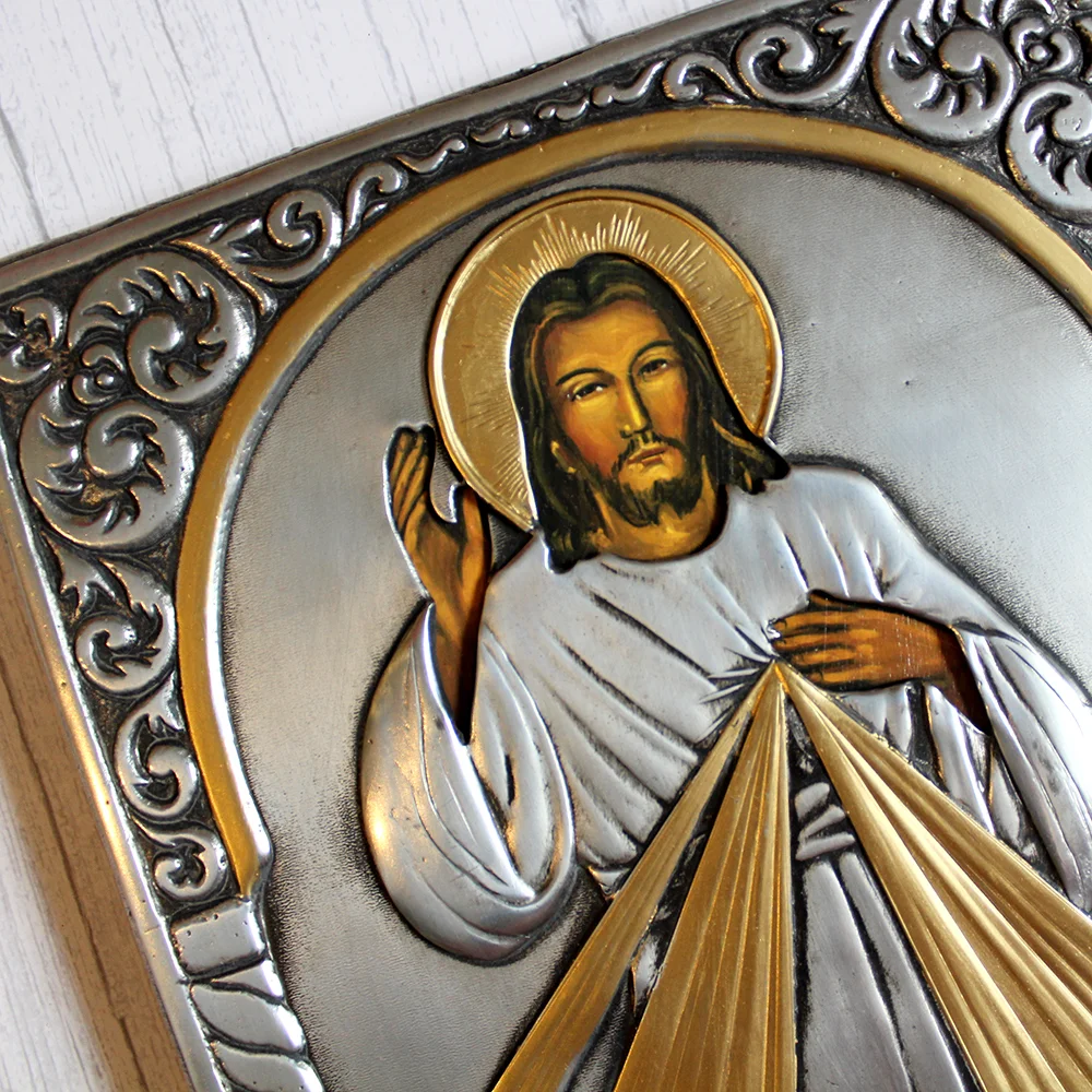 Ikona malowana Jezu Ufam Tobie 21x33