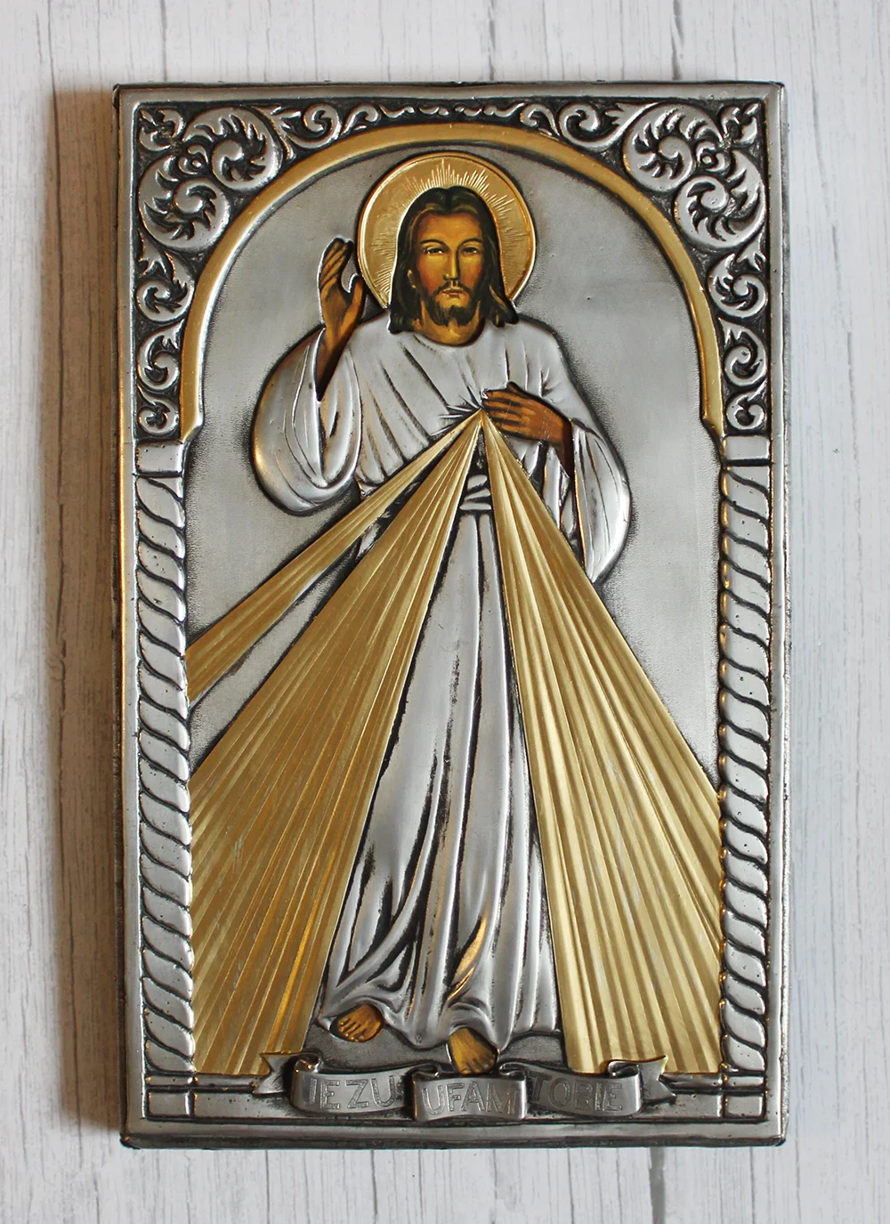 Ikona malowana Jezu Ufam Tobie 21x33