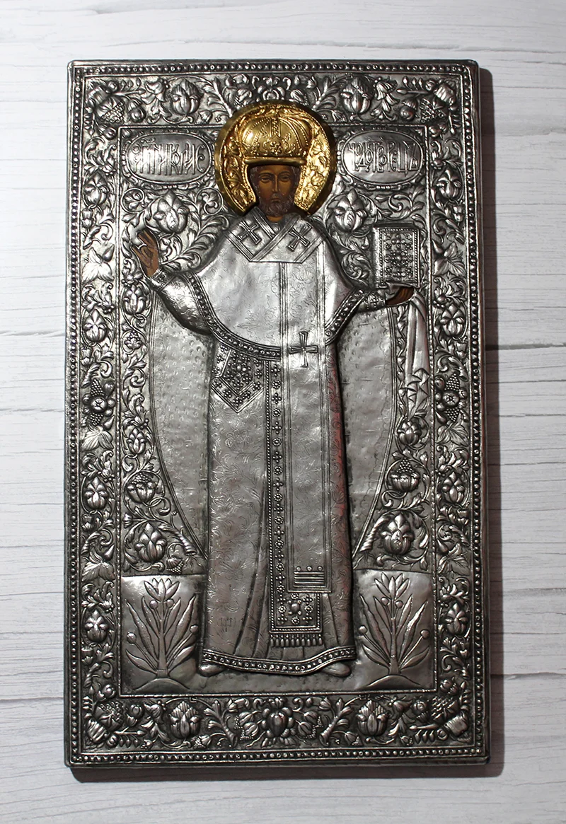 Ikona Święty Mikołaj 31,5x53