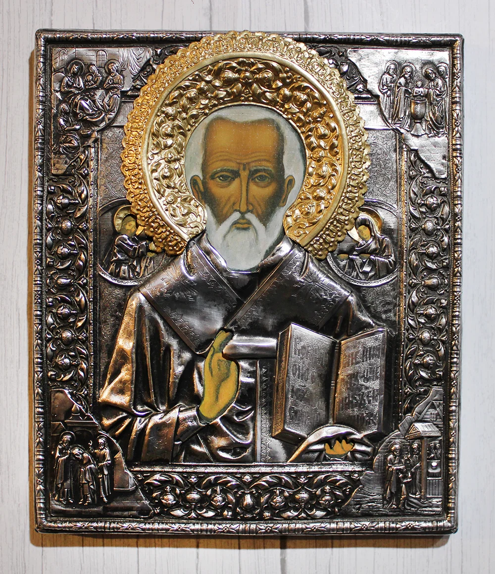 Ikona Święty Mikołaj 26x30