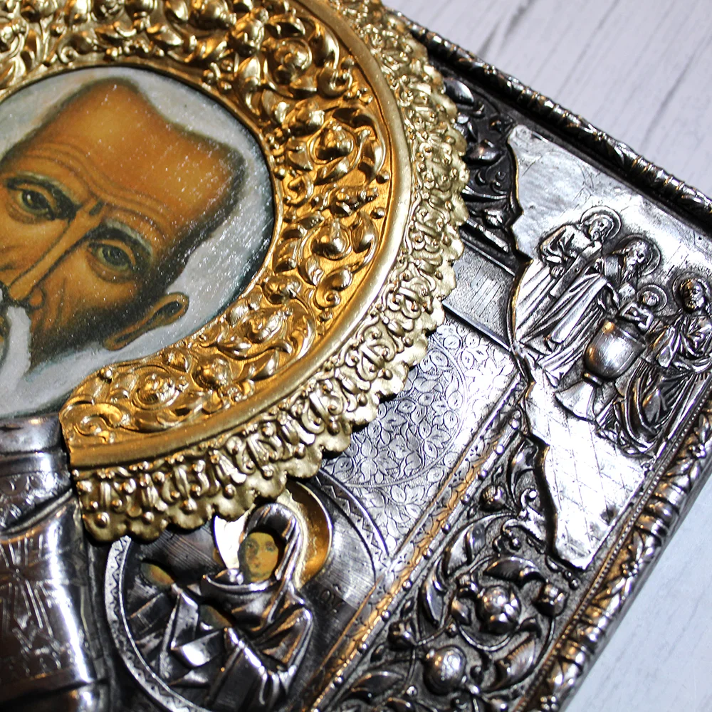 Ikona Święty Mikołaj 26x30