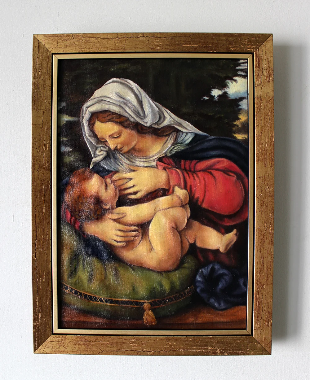 Obraz olejny Matka Boża Karmiąca