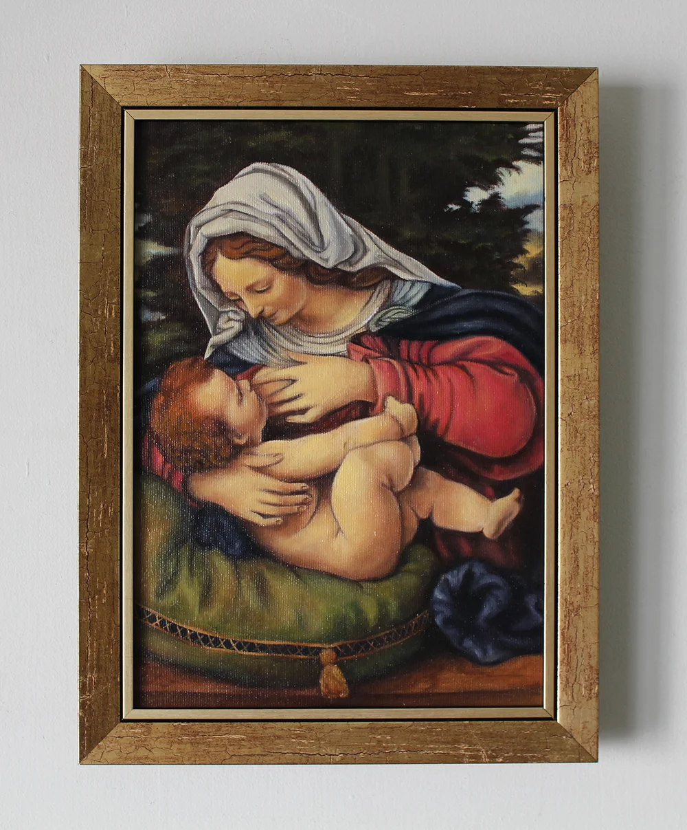 Obraz olejny Matka Boża Karmiąca