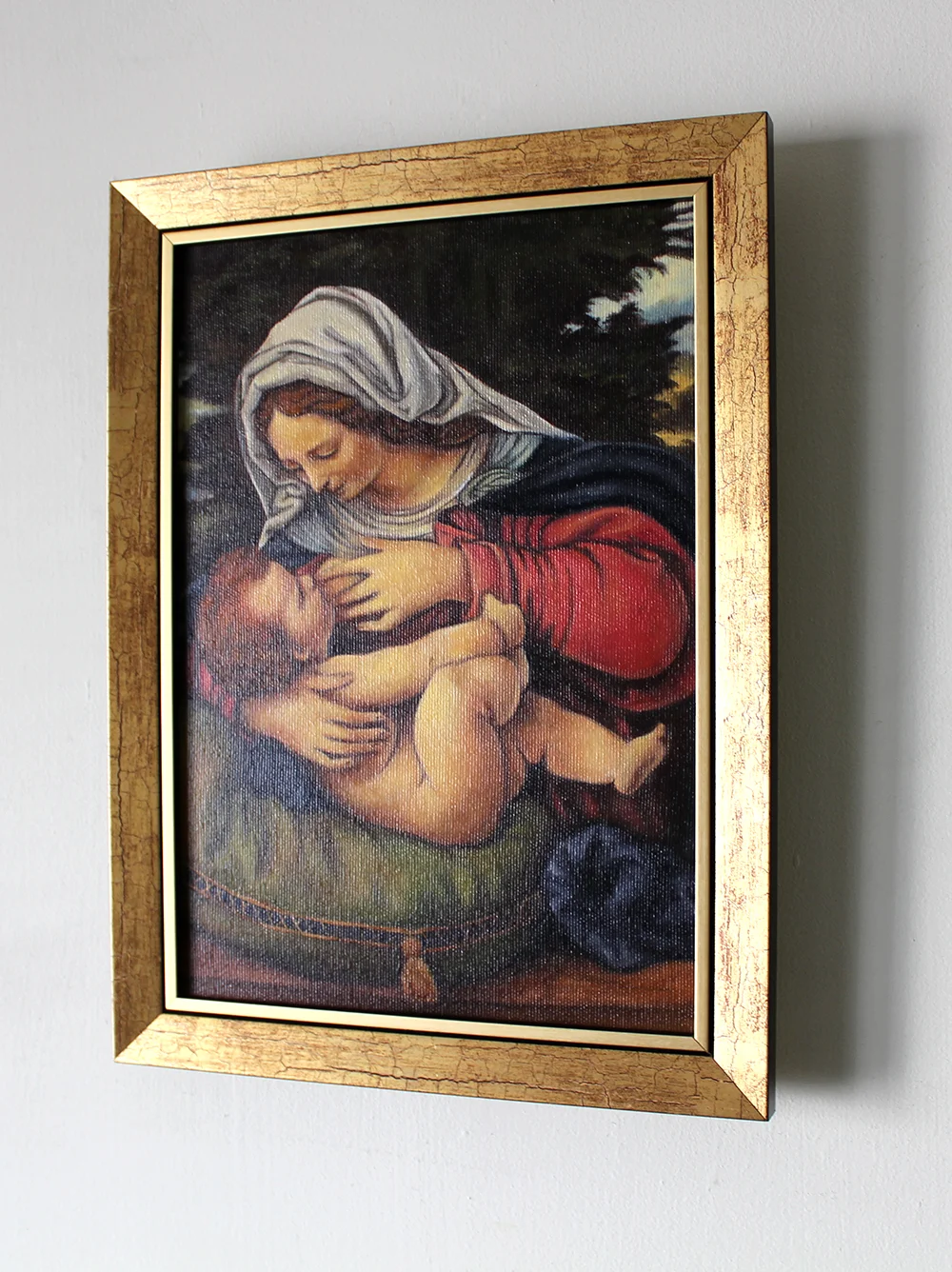 Obraz olejny Matka Boża Karmiąca