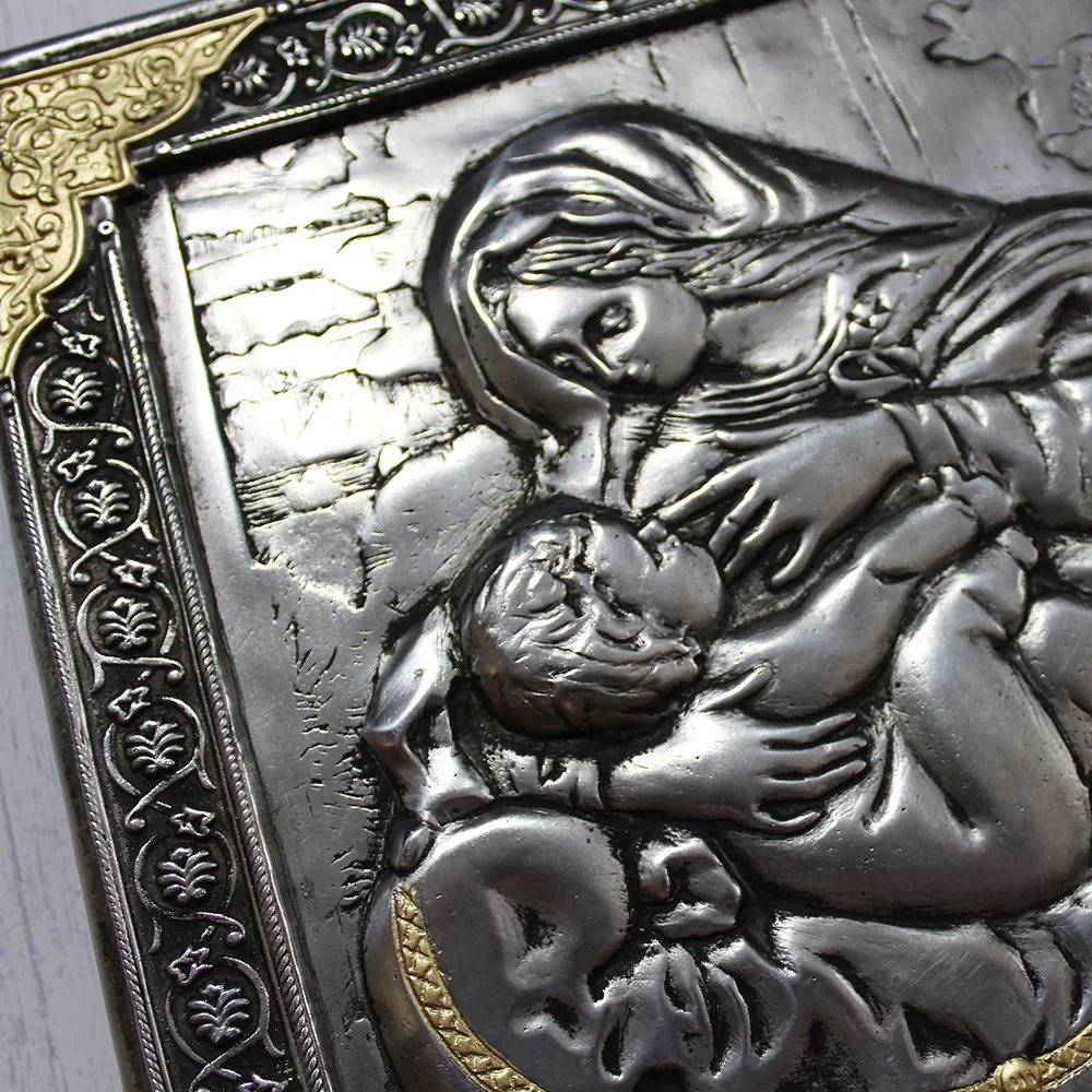 Ikona Matka Boska Karmiąca 24x27